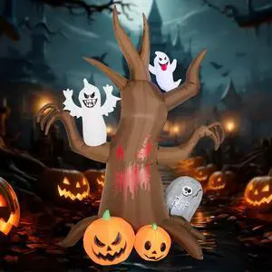 8FT Halloween Inflatable Scary Tree Decorations Outdoor,Halloween Blow Up Yard Decorations Built-in LED Lights, Party Decorations,Giant Haunted House Decor,for Garden/Lawn. 8FT Halloween Inflatable Scary Tree Decorations Outdoor,Halloween Blow Up Yard Decorations Built-in LED Lights, Party Decorations,Giant Haunted House Decor,for Garden/Lawn.