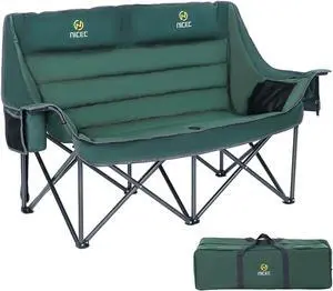 Heated Double Camping Couch with Cooler Bag, Bottle Opener, Power Bank Double Padded Camping Chair, with Cup Holder, Cooler Bag, Bottle Opener Heated Double Camping Couch with Cooler Bag, Bottle Opener, Power Bank Double Padded Camping Chair, with Cup Holder, Cooler Bag, Bottle Opener