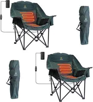 Chair with Canopy, Heated Camping Chair with Battery,Removable Footrest Heated Camping Chairs with Battery, Wide&Thick, Heavy Duty 400lb, Carry Bag, Cup Holder Chair with Canopy, Heated Camping Chair with Battery,Removable Footrest Heated Camping Chairs with Battery, Wide&Thick, Heavy Duty 400lb, Carry Bag, Cup Holder