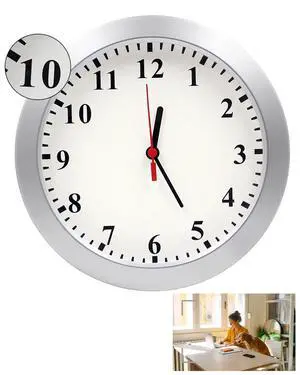 Hidden Camera Clock,1080P Indoor Security Spy Cameras Wall Clock with Motion Detection,Small Secret Camera Nanny Cam for Home Office,No Wi-Fi No Audio Hidden Camera Clock,1080P Indoor Security Spy Cameras Wall Clock with Motion Detection,Small Secret Camera Nanny Cam for Home Office,No Wi-Fi No Audio