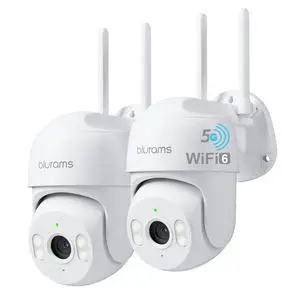 2Pack Security Cameras Outdoor Wired, 2K 360° PTZ Outdoor Security Camera, Weatherproof, 24/7 Recording with SD Card, Color Night Vision, AI Human Tracking, 2.4/5GHz WiFi6, Work with Alexa 2Pack Security Cameras Outdoor Wired, 2K 360° PTZ Outdoor Security Camera, Weatherproof, 24/7 Recording with SD Card, Color Night Vision, AI Human Tracking, 2.4/5GHz WiFi6, Work with Alexa