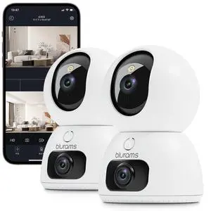 2K Dual-Lens Indoor Camera, 5G Pet Camera with Phone App, Split-Screen View, Free Human/Sound Detection, Motion Tracking, One-Touch Call, Night Vision, Dual-Band WiFi 6, Work with Alexa. 2Pack 2K Dual-Lens Indoor Camera, 5G Pet Camera with Phone App, Split-Screen View, Free Human/Sound Detection, Motion Tracking, One-Touch Call, Night Vision, Dual-Band WiFi 6, Work with Alexa. 2Pack