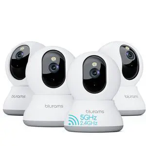 Cameras for Home Security, 2K Pet Camera with Phone App, 5GHz/2.4GHz Dual-Band, 360° PTZ Indoor Cameras, 2-Way Talk, Motion Tracking, Color/IR Night Vision, Cloud&SD, Works with Alexa (4Pack) Cameras for Home Security, 2K Pet Camera with Phone App, 5GHz/2.4GHz Dual-Band, 360° PTZ Indoor Cameras, 2-Way Talk, Motion Tracking, Color/IR Night Vision, Cloud&SD, Works with Alexa (4Pack)
