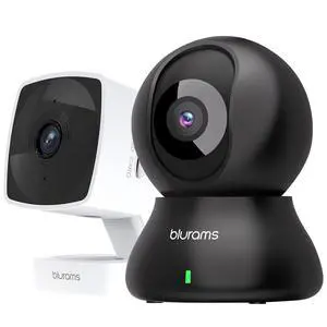 Security Camera Bundle Set, 2K Indoor Camera Pet Camera for Home Security w/Motion Tracking, 2-Way Audio, IR Night Vision, Siren, Compatible with Alexa Security Camera Bundle Set, 2K Indoor Camera Pet Camera for Home Security w/Motion Tracking, 2-Way Audio, IR Night Vision, Siren, Compatible with Alexa