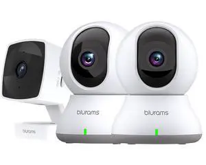 Indoor Camera Bundle Set, 2K Security Camera for Home Security w/Motion Tracking, Phone App, 2-Way Audio, IR Night Vision, Siren, Compatible with Alexa Indoor Camera Bundle Set, 2K Security Camera for Home Security w/Motion Tracking, Phone App, 2-Way Audio, IR Night Vision, Siren, Compatible with Alexa