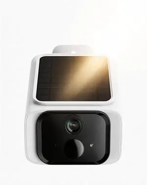 4MP Solar Security Camera Outdoor, Wireless Security Camera with Integrated Solar Panel, White 4MP Solar Security Camera Outdoor, Wireless Security Camera with Integrated Solar Panel, White