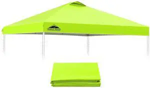 Replacement Canopy Top for Eagle Peak 10x10 Straight Leg Pop Up Canopy Frame Only, Canopy Cover with Air Vent, UPF 50+, Frame NOT Included, Neon Green Replacement Canopy Top for Eagle Peak 10x10 Straight Leg Pop Up Canopy Frame Only, Canopy Cover with Air Vent, UPF 50+, Frame NOT Included, Neon Green