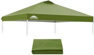 Replacement Canopy Top for Eagle Peak 10x10 Straight Leg Pop Up Canopy Frame Only, Canopy Cover with Air Vent, UPF 50+, Frame NOT Included, Grass Green Replacement Canopy Top for Eagle Peak 10x10 Straight Leg Pop Up Canopy Frame Only, Canopy Cover with Air Vent, UPF 50+, Frame NOT Included, Grass Green
