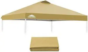 Replacement Canopy Top for Eagle Peak 10x10 Straight Leg Pop Up Canopy Frame Only, Canopy Cover with Air Vent, UPF 50+, Frame NOT Included, Beige Replacement Canopy Top for Eagle Peak 10x10 Straight Leg Pop Up Canopy Frame Only, Canopy Cover with Air Vent, UPF 50+, Frame NOT Included, Beige