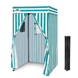 Flex Compact 4x4 Pop-up Canopy Changing Room, Portable Privacy Dressing Room for Indoor Fashion Photoshoots, Camping, or Pool, White/Light Blue Flex Compact 4x4 Pop-up Canopy Changing Room, Portable Privacy Dressing Room for Indoor Fashion Photoshoots, Camping, or Pool, White/Light Blue