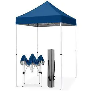 5x5 Pop Up Canopy Tent Instant Outdoor Canopy Easy Set-up Straight Leg Folding Shelter, Dark Blue 5x5 Pop Up Canopy Tent Instant Outdoor Canopy Easy Set-up Straight Leg Folding Shelter, Dark Blue
