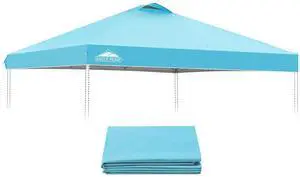 Replacement Canopy Top for Eagle Peak 10x10 Straight Leg Pop Up Canopy Frame Only, Canopy Cover with Air Vent, UPF 50+, Frame NOT Included, Light Blue Replacement Canopy Top for Eagle Peak 10x10 Straight Leg Pop Up Canopy Frame Only, Canopy Cover with Air Vent, UPF 50+, Frame NOT Included, Light Blue