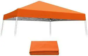 Replacement Canopy Top for Eagle Peak 10x10 Slant Leg Pop Up Canopy Frame Only, Canopy Cover UPF 50+, Frame NOT Included, Orange Replacement Canopy Top for Eagle Peak 10x10 Slant Leg Pop Up Canopy Frame Only, Canopy Cover UPF 50+, Frame NOT Included, Orange