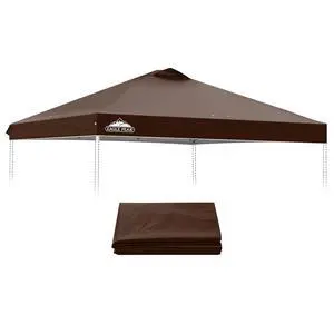 Replacement Canopy Top for Eagle Peak 10x10 Straight Leg Pop Up Canopy Frame Only, Canopy Cover with Air Vent, UPF 50+, Frame NOT Included, Dark Brown Replacement Canopy Top for Eagle Peak 10x10 Straight Leg Pop Up Canopy Frame Only, Canopy Cover with Air Vent, UPF 50+, Frame NOT Included, Dark Brown