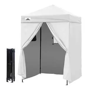 Flex Ultra Compact 5x5 Changing Room, Pop-up Canopy, Sun Shelter, Portable Privacy Canopy Cabana for Pool, Fashion Photoshoots, or Camping, White Flex Ultra Compact 5x5 Changing Room, Pop-up Canopy, Sun Shelter, Portable Privacy Canopy Cabana for Pool, Fashion Photoshoots, or Camping, White