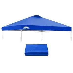 Replacement Canopy Top for Eagle Peak 10x10 Straight Leg Pop Up Canopy Frame Only, Canopy Cover with Air Vent, UPF 50+, Frame NOT Included, Blue Replacement Canopy Top for Eagle Peak 10x10 Straight Leg Pop Up Canopy Frame Only, Canopy Cover with Air Vent, UPF 50+, Frame NOT Included, Blue