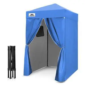 Flex Ultra Compact 4x4 Changing Room, Pop-up Canopy, Sun Shelter, Portable Privacy Canopy Cabana for Pool, Fashion Photoshoots, or Camping, Blue Flex Ultra Compact 4x4 Changing Room, Pop-up Canopy, Sun Shelter, Portable Privacy Canopy Cabana for Pool, Fashion Photoshoots, or Camping, Blue