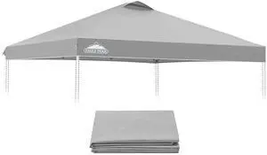 Replacement Canopy Top for Eagle Peak 10x10 Straight Leg Pop Up Canopy Frame Only, Canopy Cover with Air Vent, UPF 50+, Frame NOT Included, Light Gray Replacement Canopy Top for Eagle Peak 10x10 Straight Leg Pop Up Canopy Frame Only, Canopy Cover with Air Vent, UPF 50+, Frame NOT Included, Light Gray