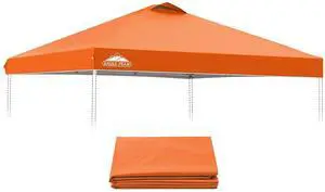 Replacement Canopy Top for Eagle Peak 10x10 Straight Leg Pop Up Canopy Frame Only, Canopy Cover with Air Vent, UPF 50+, Frame NOT Included, Orange Replacement Canopy Top for Eagle Peak 10x10 Straight Leg Pop Up Canopy Frame Only, Canopy Cover with Air Vent, UPF 50+, Frame NOT Included, Orange