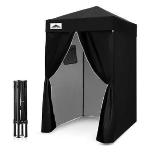 Flex Ultra Compact 4x4 Changing Room, Pop-up Canopy, Sun Shelter, Portable Privacy Canopy Cabana for Pool, Fashion Photoshoots, or Camping, Black Flex Ultra Compact 4x4 Changing Room, Pop-up Canopy, Sun Shelter, Portable Privacy Canopy Cabana for Pool, Fashion Photoshoots, or Camping, Black