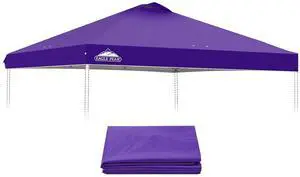 Replacement Canopy Top for Eagle Peak 10x10 Straight Leg Pop Up Canopy Frame Only, Canopy Cover with Air Vent, UPF 50+, Frame NOT Included, Purple Replacement Canopy Top for Eagle Peak 10x10 Straight Leg Pop Up Canopy Frame Only, Canopy Cover with Air Vent, UPF 50+, Frame NOT Included, Purple