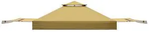 Replacement Canopy Top for Eagle Peak 17x10 Pop Up Canopy Frame Only, Canopy Cover with Two Tier Air Vent, UPF 50+, Frame NOT Included, Beige Replacement Canopy Top for Eagle Peak 17x10 Pop Up Canopy Frame Only, Canopy Cover with Two Tier Air Vent, UPF 50+, Frame NOT Included, Beige