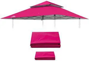Replacement Canopy Top for Eagle Peak 13x13 Straight Leg Pop Up Canopy Frame Only, Canopy Cover with Two Tier Air Vent, UPF 50+, Frame NOT Included, Dark Pink Replacement Canopy Top for Eagle Peak 13x13 Straight Leg Pop Up Canopy Frame Only, Canopy Cover with Two Tier Air Vent, UPF 50+, Frame NOT Included, Dark Pink