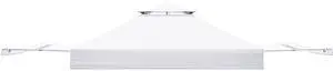 Replacement Canopy Top for Eagle Peak 17x10 Pop Up Canopy Frame Only, Canopy Cover with Two Tier Air Vent, UPF 50+, Frame NOT Included, White Replacement Canopy Top for Eagle Peak 17x10 Pop Up Canopy Frame Only, Canopy Cover with Two Tier Air Vent, UPF 50+, Frame NOT Included, White