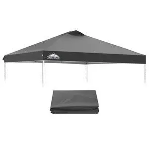 Replacement Canopy Top for Eagle Peak 10x10 Straight Leg Pop Up Canopy Frame Only, Canopy Cover with Air Vent, UPF 50+, Frame NOT Included, Gray Replacement Canopy Top for Eagle Peak 10x10 Straight Leg Pop Up Canopy Frame Only, Canopy Cover with Air Vent, UPF 50+, Frame NOT Included, Gray