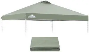 Replacement Canopy Top for Eagle Peak 10x10 Straight Leg Pop Up Canopy Frame Only, Canopy Cover with Air Vent, UPF 50+, Frame NOT Included, Sage Green Replacement Canopy Top for Eagle Peak 10x10 Straight Leg Pop Up Canopy Frame Only, Canopy Cover with Air Vent, UPF 50+, Frame NOT Included, Sage Green