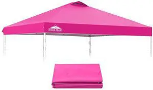 Replacement Canopy Top for Eagle Peak 10x10 Straight Leg Pop Up Canopy Frame Only, Canopy Cover with Air Vent, UPF 50+, Frame NOT Included, Pink Replacement Canopy Top for Eagle Peak 10x10 Straight Leg Pop Up Canopy Frame Only, Canopy Cover with Air Vent, UPF 50+, Frame NOT Included, Pink