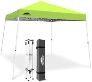 10x10 Slant Leg Pop-up Canopy Tent Easy One Person Setup Instant Outdoor Beach Canopy Folding Portable Sports Shelter 10x10 Base 8x8 Top (Neon Green) 10x10 Slant Leg Pop-up Canopy Tent Easy One Person Setup Instant Outdoor Beach Canopy Folding Portable Sports Shelter 10x10 Base 8x8 Top (Neon Green)