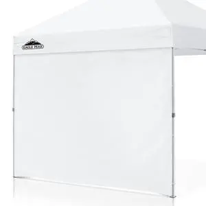 Instant Canopy SunWall for EAGLE PEAK 10x10 Commercial Pro Instant Pop-up Canopy, 1 Pack Sidewall, Universal, White Instant Canopy SunWall for EAGLE PEAK 10x10 Commercial Pro Instant Pop-up Canopy, 1 Pack Sidewall, Universal, White
