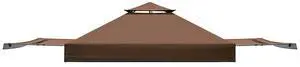 Replacement Canopy Top for Eagle Peak 17x10 Pop Up Canopy Frame Only, Canopy Cover with Two Tier Air Vent, UPF 50+, Frame NOT Included, Brown Replacement Canopy Top for Eagle Peak 17x10 Pop Up Canopy Frame Only, Canopy Cover with Two Tier Air Vent, UPF 50+, Frame NOT Included, Brown