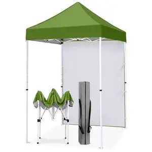 Pop up Canopy 5x5, Outdoor Portable Canopy Tent with One Removable Sunwall, Carry Bag Included, Grass Green Pop up Canopy 5x5, Outdoor Portable Canopy Tent with One Removable Sunwall, Carry Bag Included, Grass Green