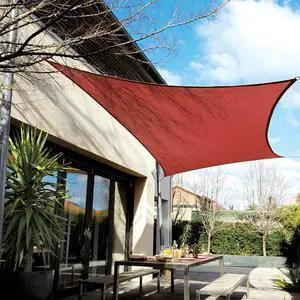 Sun Shade Sail Rectangle Canopy 8' x 12' UV Block Awning for Outdoor Patio Lawn Garden Backyard Deck (Terra) Sun Shade Sail Rectangle Canopy 8' x 12' UV Block Awning for Outdoor Patio Lawn Garden Backyard Deck (Terra)