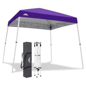 10x10 Slant Leg Pop-up Canopy Tent Easy One Person Setup Instant Outdoor Beach Canopy Folding Portable Sports Shelter 10x10 Base 8x8 Top (Purple) 10x10 Slant Leg Pop-up Canopy Tent Easy One Person Setup Instant Outdoor Beach Canopy Folding Portable Sports Shelter 10x10 Base 8x8 Top (Purple)