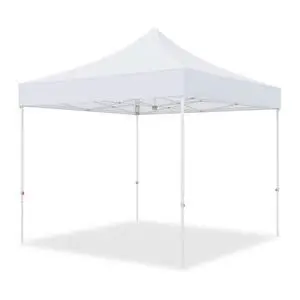 10x10 Commercial Canopy with High Peak, Pop Up Canopy Tent with Reinforced Frame, Easy Setup for Vendor Events, Markets, and Tradeshows, White 10x10 Commercial Canopy with High Peak, Pop Up Canopy Tent with Reinforced Frame, Easy Setup for Vendor Events, Markets, and Tradeshows, White