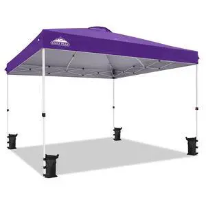 Pop Up Canopy Tent with Wheeled Carry Bag, 8 Stakes, 4 Ropes, 4 Weight Bags, Easy Set Up Tent Canopy, 12x12 ft, 144sqft of Shade, Purple Pop Up Canopy Tent with Wheeled Carry Bag, 8 Stakes, 4 Ropes, 4 Weight Bags, Easy Set Up Tent Canopy, 12x12 ft, 144sqft of Shade, Purple