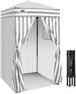 Flex Ultra Compact 4x4 Pop-up Canopy, Sun Shelter, Changing Room, Portable Privacy Canopy Cabana for Pool, Fashion Photoshoots, or Camping, Gray/White Flex Ultra Compact 4x4 Pop-up Canopy, Sun Shelter, Changing Room, Portable Privacy Canopy Cabana for Pool, Fashion Photoshoots, or Camping, Gray/White