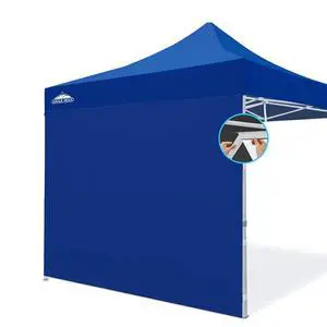 Wall Panel/Sunwall for 10x10 Heavy-Duty Commercial Canopy Tent, Replacement Sidewall for Marketplace Sun Shelter, 1 Sidewall Only, Blue Wall Panel/Sunwall for 10x10 Heavy-Duty Commercial Canopy Tent, Replacement Sidewall for Marketplace Sun Shelter, 1 Sidewall Only, Blue