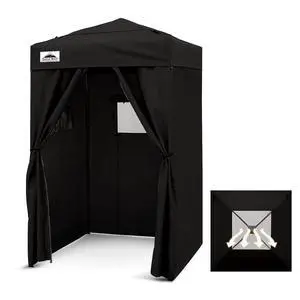 Flex Ultra Compact 4x4 Pop-up Canopy Tent with Vented Top, Sun Shelter, Fast Set Up Changing Room, Portable Privacy Canopy for Camping, Photoshoots, and More (Black) Flex Ultra Compact 4x4 Pop-up Canopy Tent with Vented Top, Sun Shelter, Fast Set Up Changing Room, Portable Privacy Canopy for Camping, Photoshoots, and More (Black)