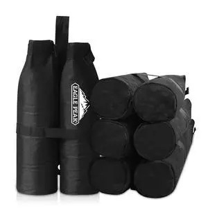Canopy Weight Bags 4-Pack, Heavy Duty Sand Bags for Pop Up Canopy Tent, Gazebo, and Greenhouse (Sand Not Included) Canopy Weight Bags 4-Pack, Heavy Duty Sand Bags for Pop Up Canopy Tent, Gazebo, and Greenhouse (Sand Not Included)