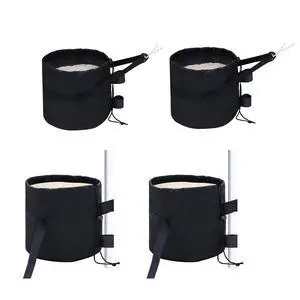 Pop up Canopy Tent Weight Bags 160 lbs Pack of 4, Gazebo Sand Bags 4pcs Per Set, Sand NOT Included, Black Pop up Canopy Tent Weight Bags 160 lbs Pack of 4, Gazebo Sand Bags 4pcs Per Set, Sand NOT Included, Black