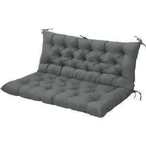 Outdoor Porch Swing Cushion, 2-3 Seater Patio Bench Seat Cushion for Outdoor Furniture, 59"x43" (Gray) Outdoor Porch Swing Cushion, 2-3 Seater Patio Bench Seat Cushion for Outdoor Furniture, 59"x43" (Gray)