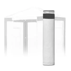 Replacement Cover for 6x4 Portable Pop up Greenhouse with Polyester Reinforced Corners, Front Roll-Up Zipper Entry Door and 2 Roll-Up Side Windows (Frame Not Included), Gray/White Replacement Cover for 6x4 Portable Pop up Greenhouse with Polyester Reinforced Corners, Front Roll-Up Zipper Entry Door and 2 Roll-Up Side Windows (Frame Not Included), Gray/White