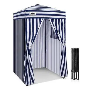 4x4 Pop Up Changing Tent, Outdoor Changing Room, White/Blue | Portable, Privacy Tent, Pool Cabana, Dressing Room, Shower & Toilet Use, Opaque Fabric, Instant Setup, Photoshoots, Camping 4x4 Pop Up Changing Tent, Outdoor Changing Room, White/Blue | Portable, Privacy Tent, Pool Cabana, Dressing Room, Shower & Toilet Use, Opaque Fabric, Instant Setup, Photoshoots, Camping