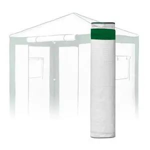 Replacement Cover for 6x4 Portable Pop up Greenhouse with Polyester Reinforced Corners, Front Roll-Up Zipper Entry Door and 2 Roll-Up Side Windows (Frame Not Included), Green/White Replacement Cover for 6x4 Portable Pop up Greenhouse with Polyester Reinforced Corners, Front Roll-Up Zipper Entry Door and 2 Roll-Up Side Windows (Frame Not Included), Green/White