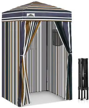 4x4 Pop Up Changing Tent, Outdoor Changing Room, Brown Stripe | Portable, Privacy Tent, Pool Cabana, Dressing Room, Shower & Toilet Use, Opaque Fabric, Instant Setup, Photoshoots, Camping 4x4 Pop Up Changing Tent, Outdoor Changing Room, Brown Stripe | Portable, Privacy Tent, Pool Cabana, Dressing Room, Shower & Toilet Use, Opaque Fabric, Instant Setup, Photoshoots, Camping