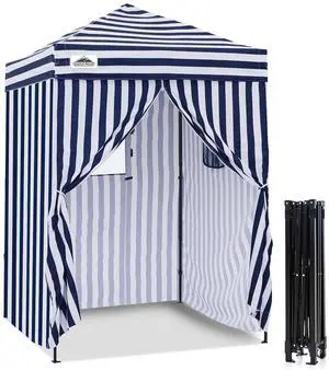 5x5 Pop Up Changing Tent, Outdoor Changing Room, White/Blue | Portable, Privacy Tent, Pool Cabana, Dressing Room, Shower & Toilet Use, Opaque Fabric, Instant Setup, Photoshoots, Camping 5x5 Pop Up Changing Tent, Outdoor Changing Room, White/Blue | Portable, Privacy Tent, Pool Cabana, Dressing Room, Shower & Toilet Use, Opaque Fabric, Instant Setup, Photoshoots, Camping